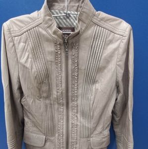 EUC Genuine Tan Danier Leather Jacket Size XS